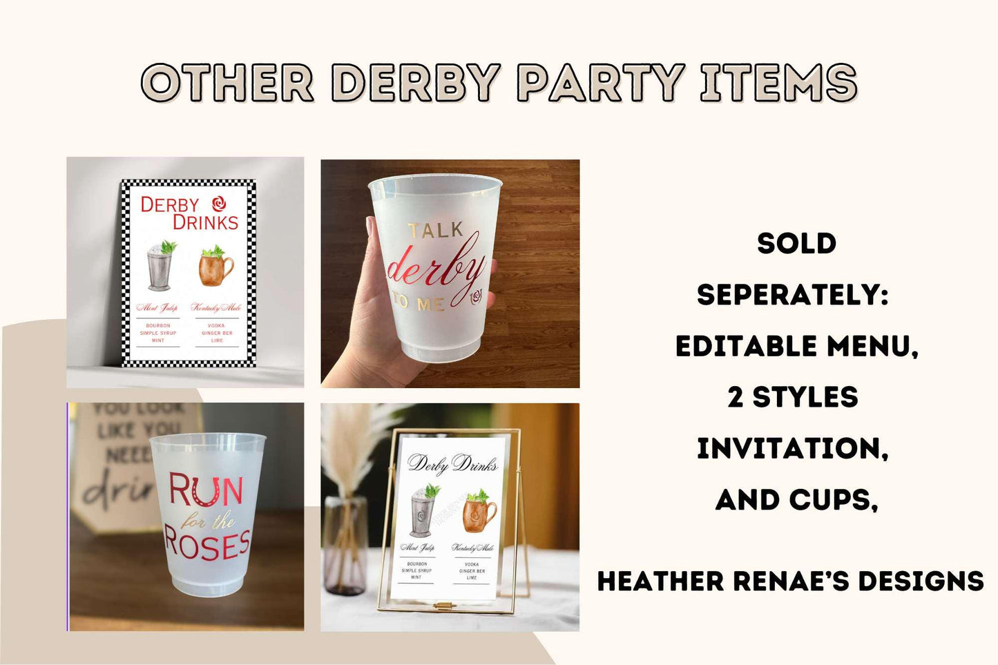 Kentucky Derby Cups, Derby Party Decor, Kentucky Derby Decorations, Talk Derby to Me, 16oz frosted cups