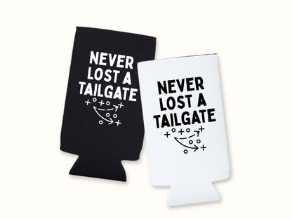 Never Lost a Tailgate Can Cooler, Football Can Cooler Tailgate Party Set of 5