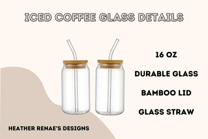 Halloween Ice Coffee Glass