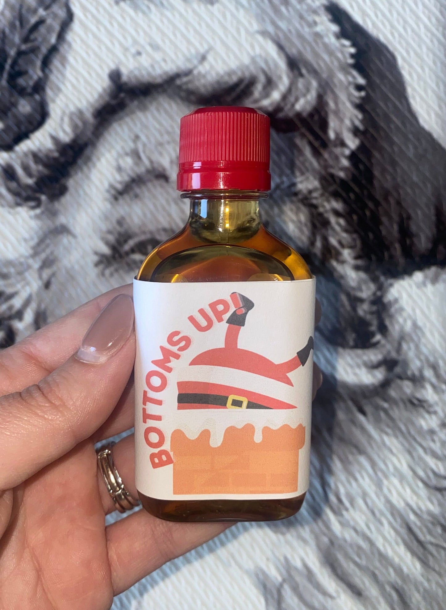 Christmas Party Shot Labels, Christmas Party Decor, Shot Labels, Bottoms Up, Lets get Lit