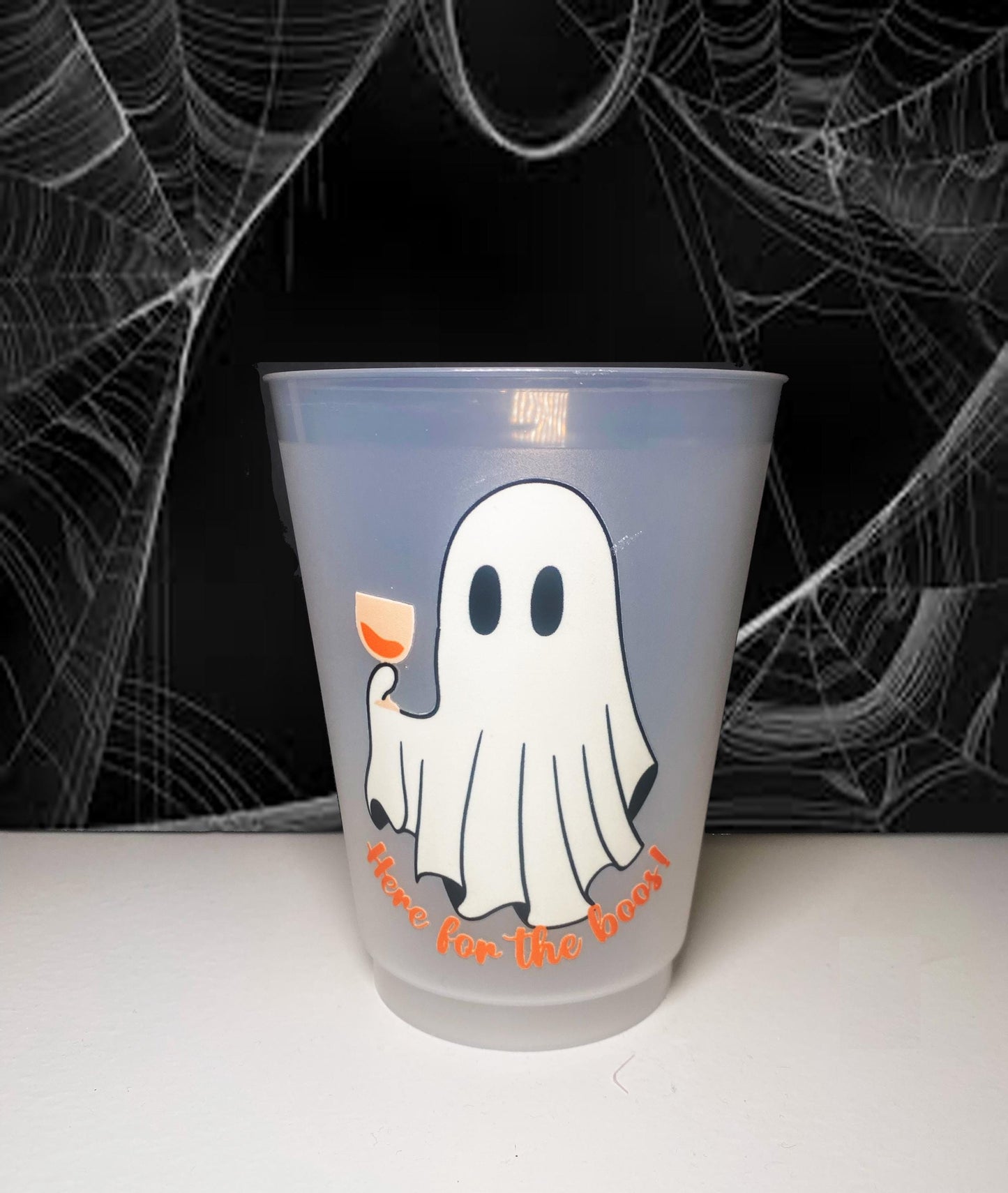 Here for the Boos Halloween Ghost Party Cups