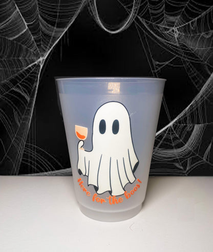 Here for the Boos Halloween Ghost Party Cups