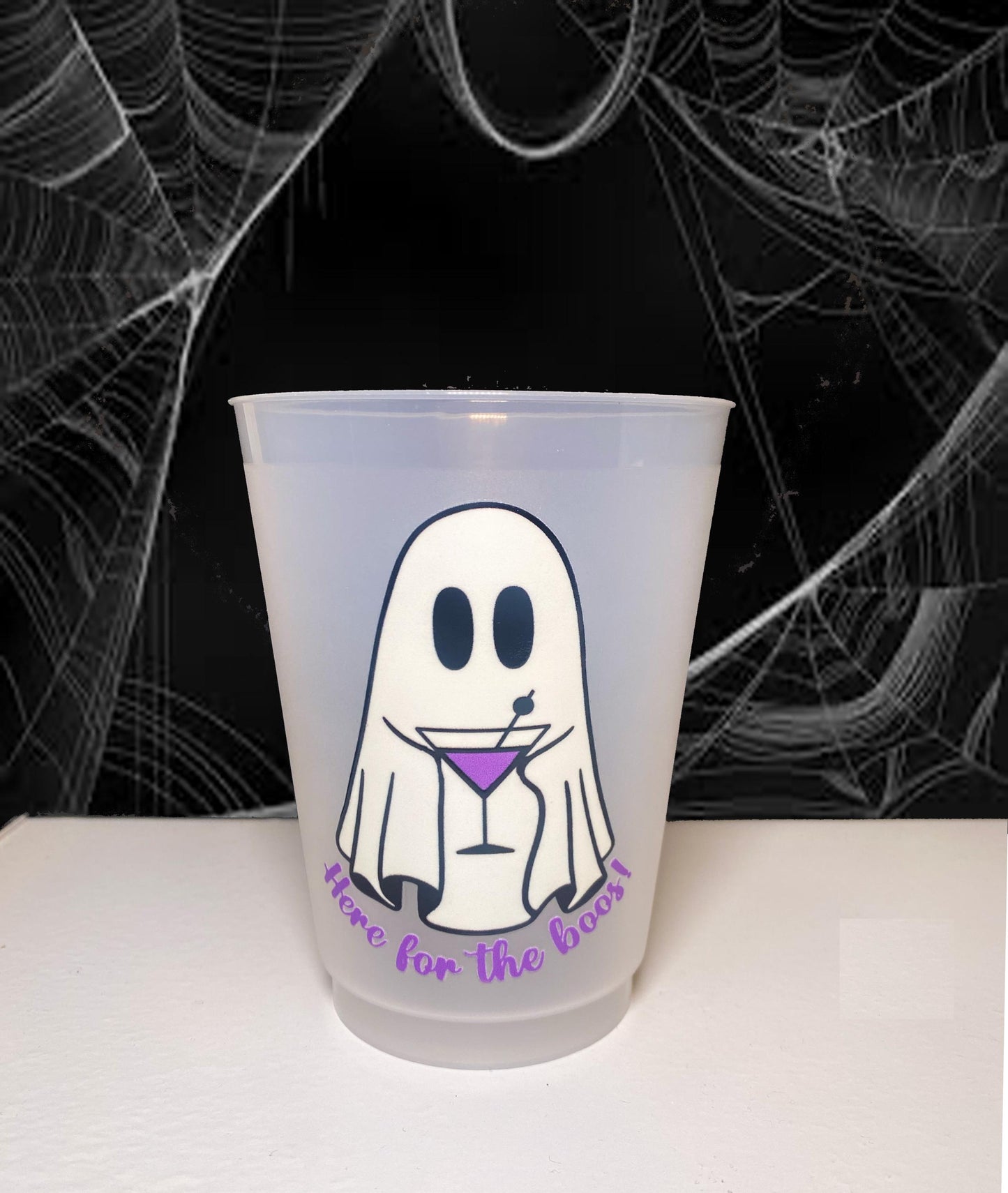 Here for the Boos Halloween Ghost Party Cups