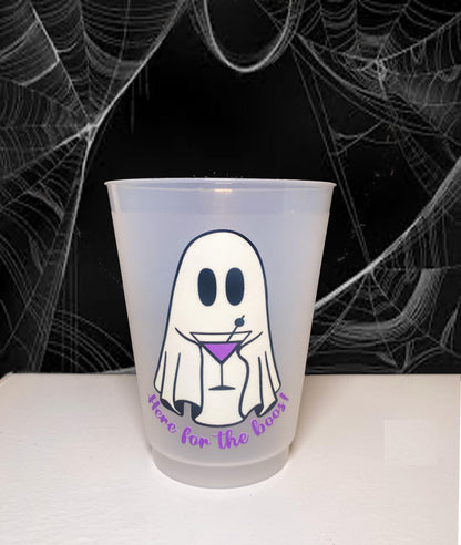 Here for the Boos Halloween Ghost Party Cups