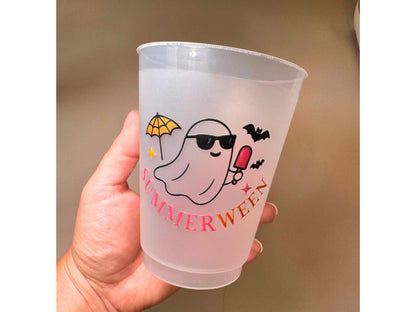 Summerween Party Frosted Plastic Cups