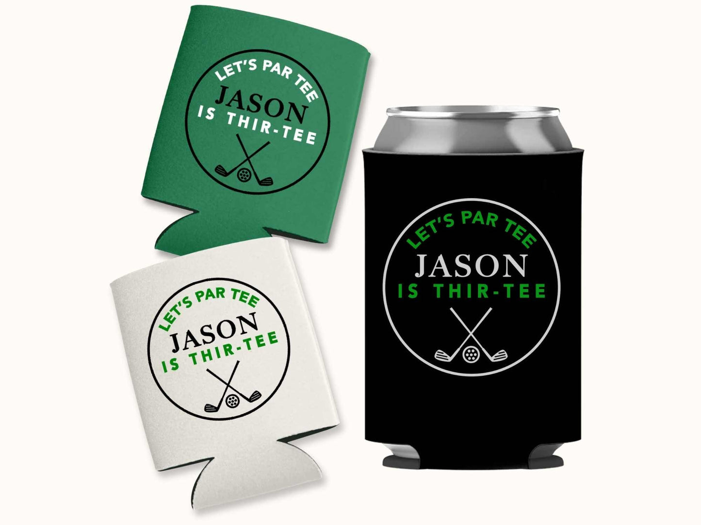 Golf Birthday Party Favors Can Cooler