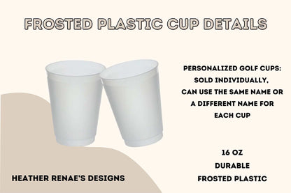 Personalized Golf Cups Party Favors