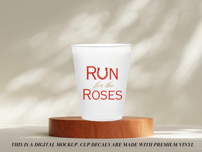 Kentucky Derby Cups, Derby Party Decor, Kentucky Derby Decorations, Talk Derby to Me, 16oz frosted cups