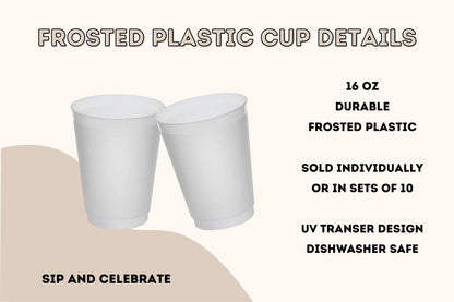 Friendsmas 2025 Party Cups, Set of 10 Plastic Cups Christmas Party Favors