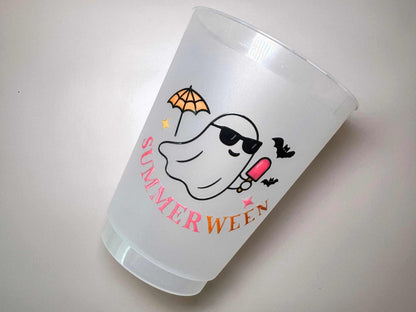 Summerween Party Frosted Plastic Cups