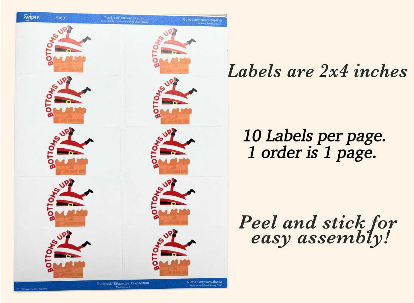 Christmas Party Shot Labels, Christmas Party Decor, Shot Labels, Bottoms Up, Lets get Lit