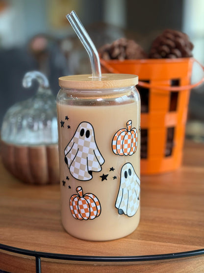 Halloween Ice Coffee Glass