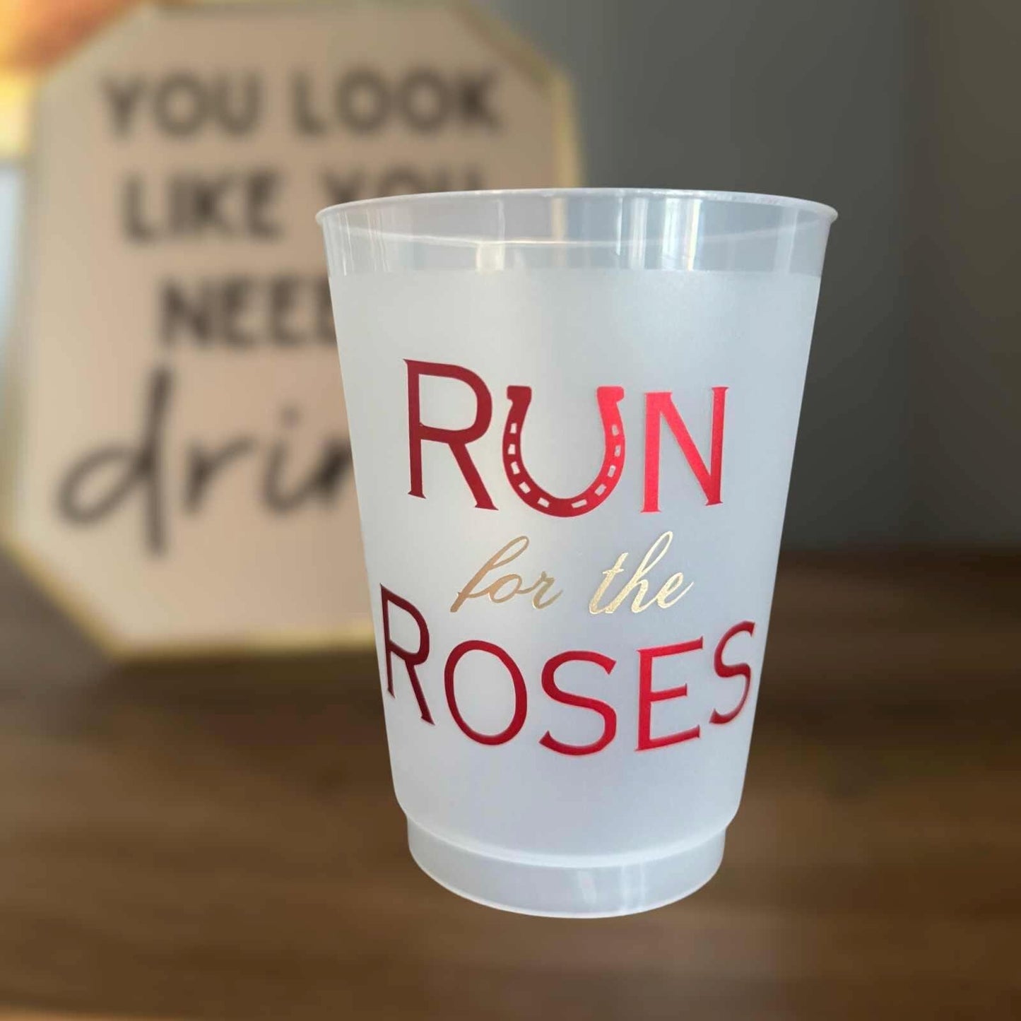 Kentucky Derby Cups, Derby Party Decor, Kentucky Derby Decorations, Talk Derby to Me, 16oz frosted cups